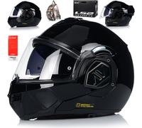 LS2 casque pliable "FF906 Advant Solid" 2 Hel noir, taille 65 / 66 = 3XL
