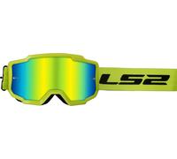 LS2 Charger Lunettes de motocross, Jaune néon
