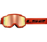 LS2 Charger Lunettes de motocross, orange pour homme