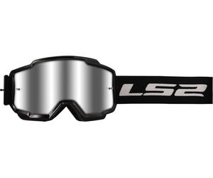 LS2 Charger Lunettes de motocross, schwarz
