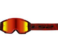 LS2 Charger Pro Lunettes de motocross, Rouge