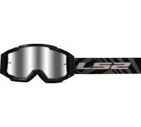 LS2 Charger Pro, lunettes de protection Taille unique Noir/Gris Argent Réfléchissant Noir/Gris Argent Réfléchissant