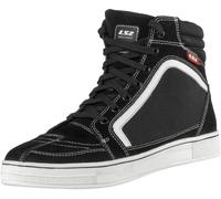 LS2 Doron Chaussures de moto, noir-blanc, taille 46 pour homme