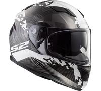 LS2 FF320 Stream Evo Hype Casque, Noir/Blanc, Taille XS (53/54)