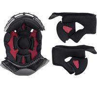 LS2 FF327 Challenger C Doublure intérieure et coussinets de joues, noir/rouge, Taille XS
