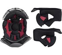 LS2 FF327 Challenger C Doublure intérieure et Coussinets de Joues, Schwarz/Rot, 2XL