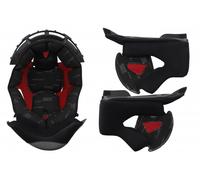 LS2 FF327 Challenger HPFC Doublure & Cheek Pads, noir/rouge, Taille XXXL