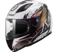 LS2 FF353 Rapid II Boho Casque, noir-blanc-rose, taille L