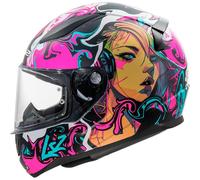 LS2 FF353 RAPID II CYBERG Integralhelm matt purple-cyan XL