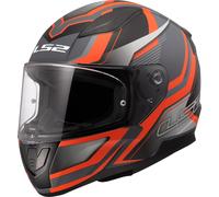 LS2 FF353 Rapid II Flitz Casque, gris-orange, taille 2XL pour homme