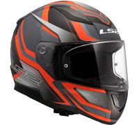 LS2 FF353 Rapid II Flitz, casque intégral XXL Gris/Orange Gris/Orange