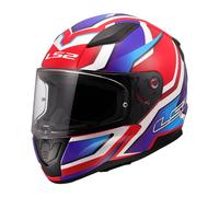 LS2 FF353 Rapid II Flitz Casque, blanc-rouge-bleu, taille M pour homme
