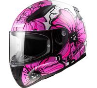 LS2, Casque Moto Integral Rapid II Poppies Black Pink, M