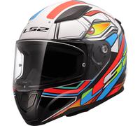 LS2 FF353 Rapid II Xdron, casque intégral 3XL Blanc/Noir/Rouge/Bleu Clair Blanc/Noir/Rouge/Bleu Clair