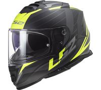 LS2 FF800 Storm II Nerve Casque, noir-jaune, taille XS pour homme