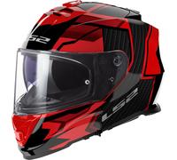 LS2 FF800 Storm II Tracker Casque, noir-rouge, taille 2XL