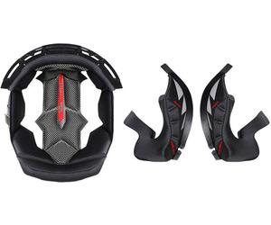 LS2 FF805 ECE06/FIM, doublure/coussinets des joues S Noir/Rouge Noir/Rouge