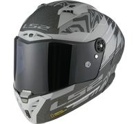 LS2 FF805 Thunder C GP Aero Polar Casque, noir mat/gris, Taille M (57/58)
