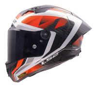LS2 FF805 THUNDER GP AERO RAUTE Integralhelm weiss-rot M