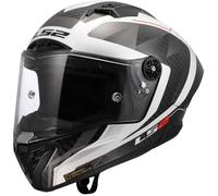 LS2 Helmets Casque moto intégral Thunder GP Aero Raute Blanc/Gris brillant Taille XL