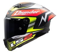 LS2 FF805 THUNDER GP REPLICA BLACK Integralhelm schwarz XL