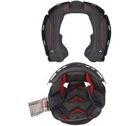 LS2 FF807, doublure/coussinets des joues 3XL Noir/Rouge Noir/Rouge