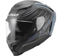 LS2 FF807 Dragon Subic Casque, bleu, taille S pour homme