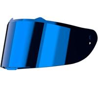 LS2 FF807 Triangle Shape, bouclier miroir Bleu Réfléchissant Bleu Réfléchissant
