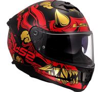 LS2 FF808 Stream II Drako, casque intégral XXL Rouge/Noir/Or Rouge/Noir/Or