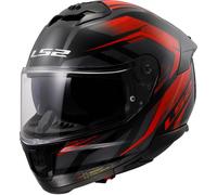 LS2 FF808 Stream II Fury, casque intégral XL Noir/Gris Foncé/Rouge Noir/Gris Foncé/Rouge
