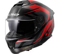 LS2 FF808 Stream II Fury Casque, noir-rouge, taille S pour homme