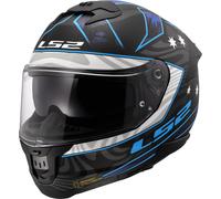 LS2 FF808 Stream II Galdam Casque, noir-bleu, taille L pour homme