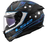 LS2 FF808 STREAM II GALDAM Integralhelm matt schwarz-blau L