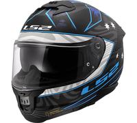 LS2, Casque Moto Intégral Stream II GALDAM Matt Black Blue, XS