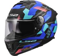 LS2 FF808 Stream II Mika Casque, noir-bleu, taille 2XL pour homme