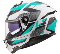 LS2 FF808 STREAM II ROAD Integralhelm matt cyan-light grau XL