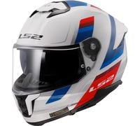 LS2 FF808 STREAM II VINTAGE Integralhelm weiss-blau-rot 3XL