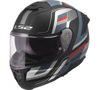LS2 Casque FF808 Stream II Vintage Matt Noir-Bleu Taille XS Homme