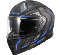 LS2 FF811 VECTOR II ALIZER Integralhelm schwarz-metallic blau XS