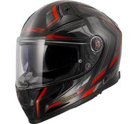 LS2 FF811 VECTOR II ALIZER Integralhelm schwarz-metallic rot XXS