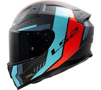 LS2 FF811 VECTOR II CARBON GRID - 3XL - FF811 VECTOR II CARBON GRID - ROUGE/BLEU