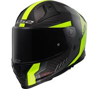 LS2 FF811 Vector II Carbon Grid Casque, jaune, taille S pour homme