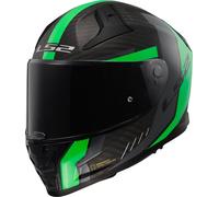 LS2 FF811 Vector II Carbon Grid Casque, Vert néon, Taille XXS (51/52)