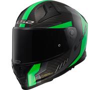 LS2 FF811 Vector II Carbon Grid Casque, vert, taille 2XS pour homme