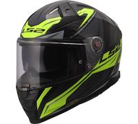 LS2 FF811 Vector II Carbon Savage Casque, noir-jaune, taille XL pour homme