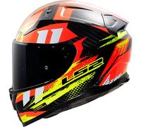 LS2 FF811 VECTOR II CARBON TANTIC - XXL - FF811 VECTOR II CARBON TANTICARBON - ROUGE/JAUNE