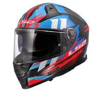 LS2 FF811 VECTOR II CARBON TANTIC - XXL - FF811 VECTOR II CARBON TANTICARBON - ROUGE/BLEU