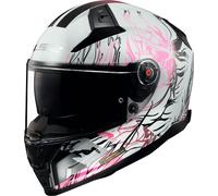 LS2 Casque moto FF811 Vector II Darflo White / Pink XL