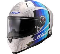LS2 FF811 Vector II Freedom Casque, blanc-bleu, taille 2XL pour homme