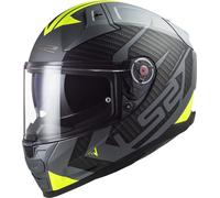 LS2 FF811 Vector II Splitter Casque, gris-jaune, taille XL pour homme